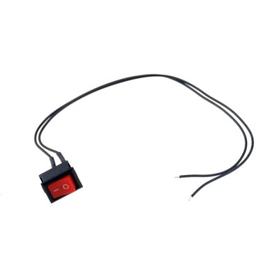 1PCS KCD11 Push Button Switch With 30CM Wire 10x15mm SPST 2P