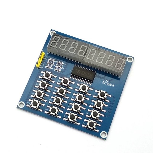 DIY Kit Parts TM1638 8 Bits LED Digital Tube Module Keyboard
