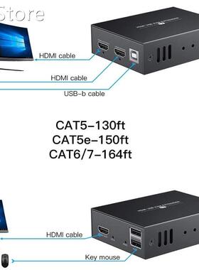 One pair 50 meters HDMI KVM Extender Over cat5e/6 Ethernet c
