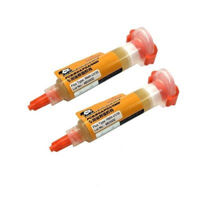 2PCS MECHANIC RMA-UV35 10cc Flux Paste + Needles For High-Pr
