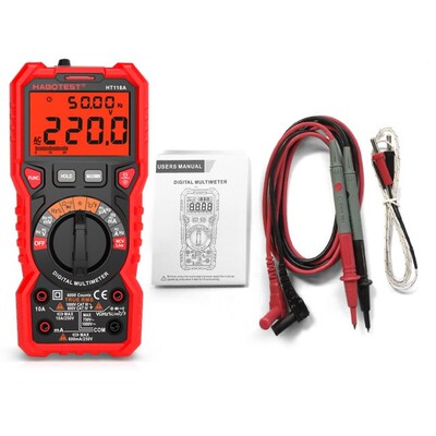 HABOTEST HT118A Digital Multimeter Auto Range Multimetro 600