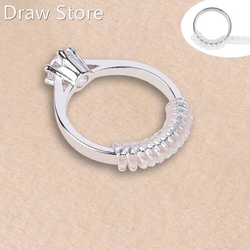 4pcs Vintage Spiral Based Ring Size Adjuster Shell hard Guar