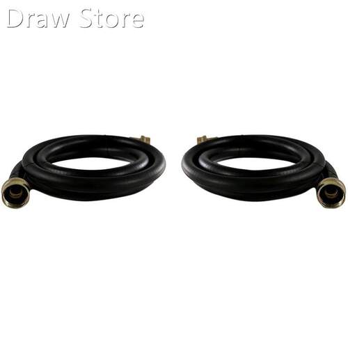 2 Pack Rubber Washing Machine Drainage Pipe Hose,Hot and Co