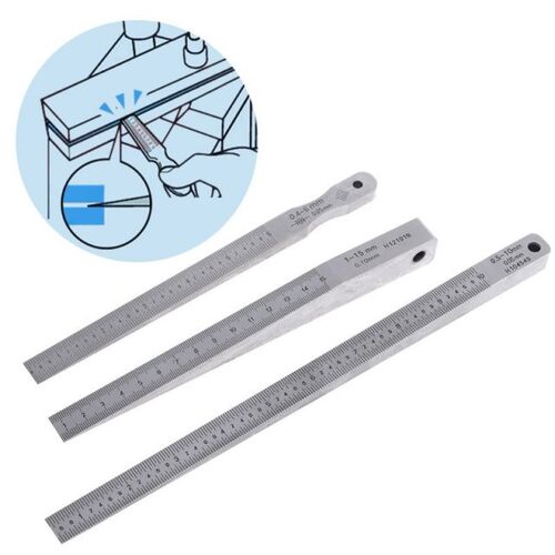 1-15mm 0.5-10mm 0.4-6mm Wedge Feeler Gauge Crack Flatness La