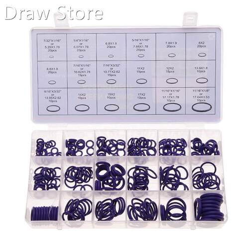 New 270pcs/set Assortment Rubber O-Ring Seals Washers Gasket