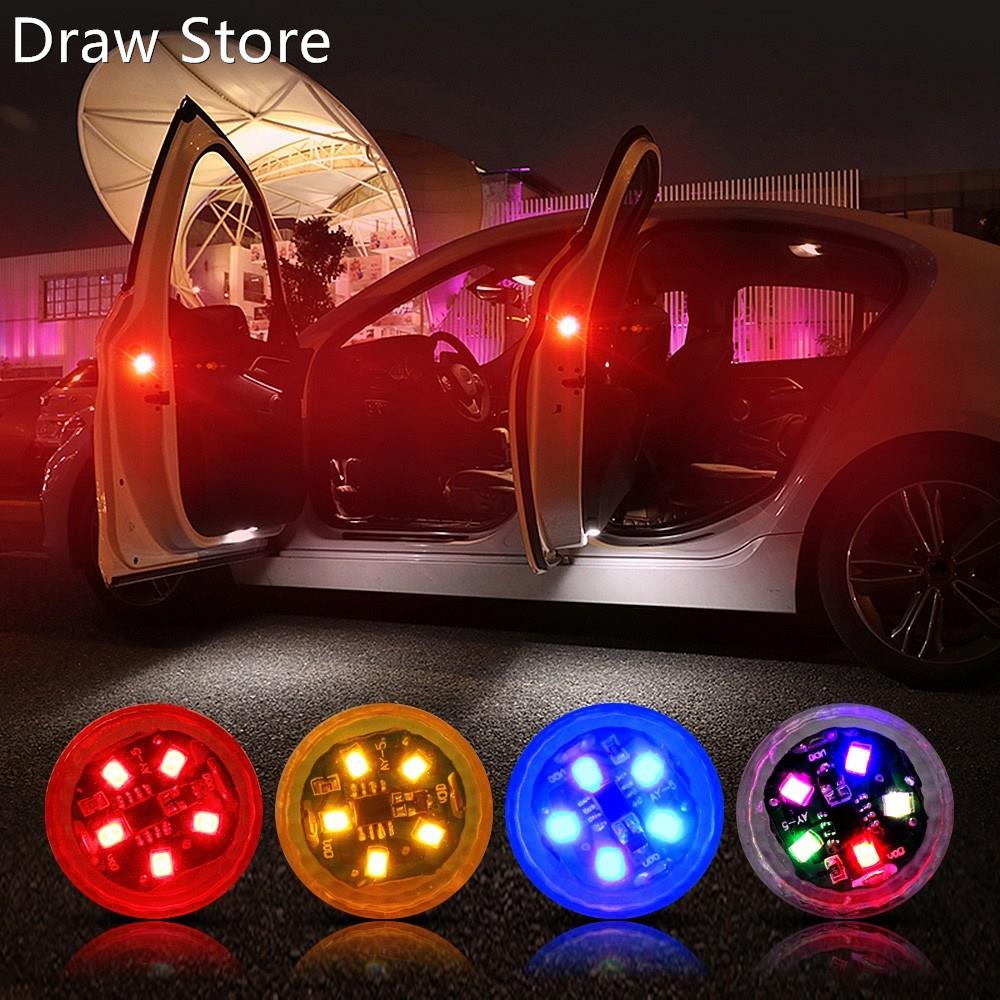 *5 LEDs Car Door Opening Warning Lights Wireless Magnetic de
