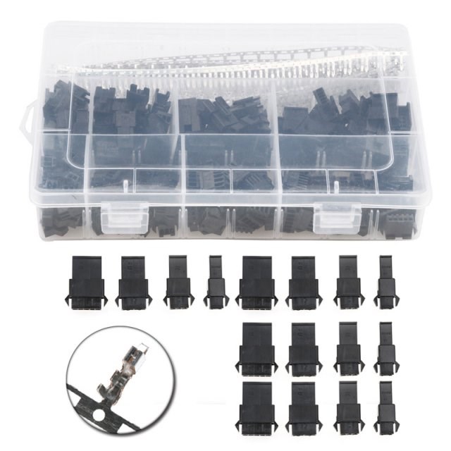 560PCS 2.54MM Dupont Pin Connector Black Cable Plug Electric