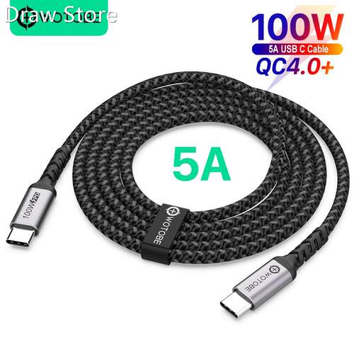 USB C to USB C Cable 3m 100W, Long 10ft USB Type-C 5A E Mar