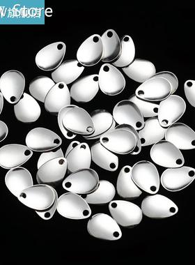 50PCS Metal Spoon VIB Lure Fishing Attractor Spinner Swivels