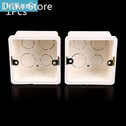 80x80 PVC Junction Box Wall Mount Cassette For Switch Socket