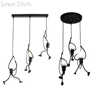 Iron Climbing Man Chandelier Ceiling Light Lighting Bedroom