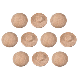50 Pcs Wood Button Top Plugs 7/25 Inch Cherry Hardwood Furni