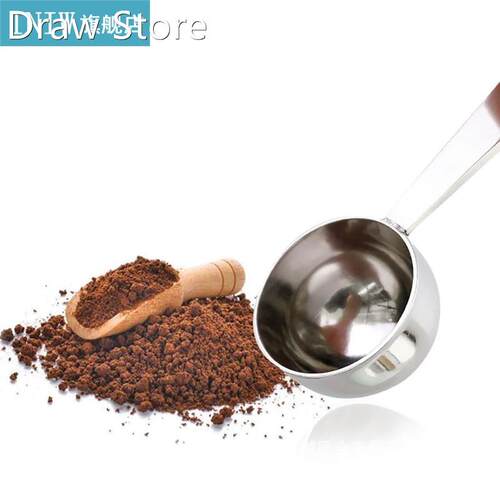 1Pc Stainless Steel Coffee Scoop Measuring Scoop Spoon Long