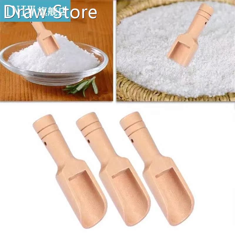 1PC Wooden Handle Scoop Tea Spoon Small Salt Shovel Tea Cere