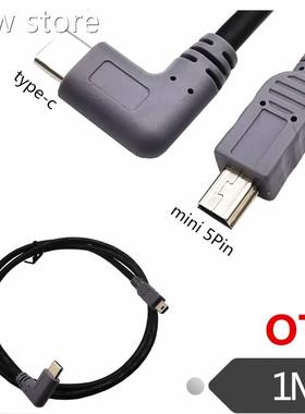 190d Riegmh Angled Mticro USB ini 5P Mal to USB 3.1 Type c