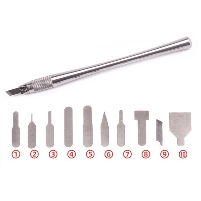 1 Set Metal Spudger Scraper with Blades Opening Pry Repair T