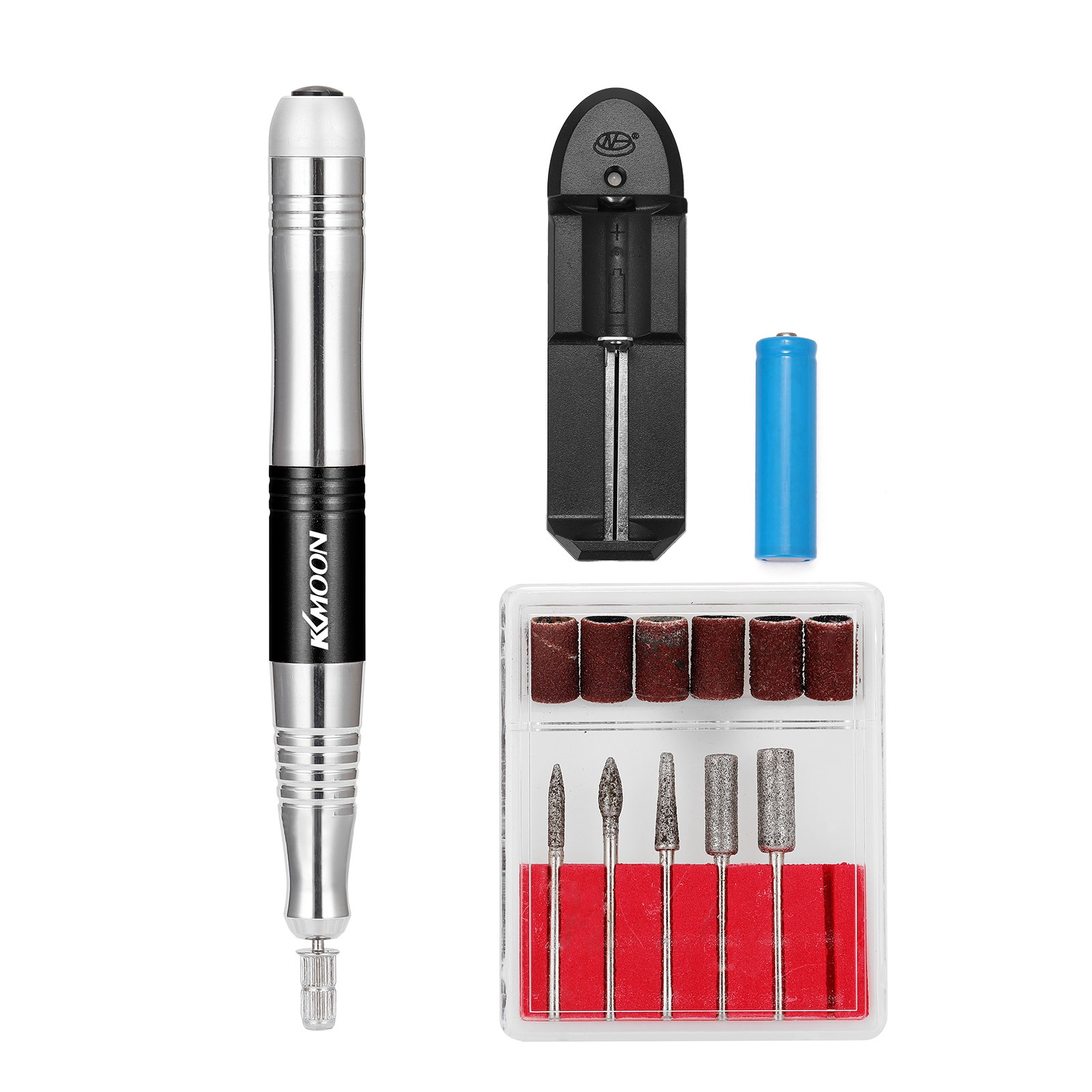 KKmoon Portable Manicures Rechargeable Electric Drill Grinde