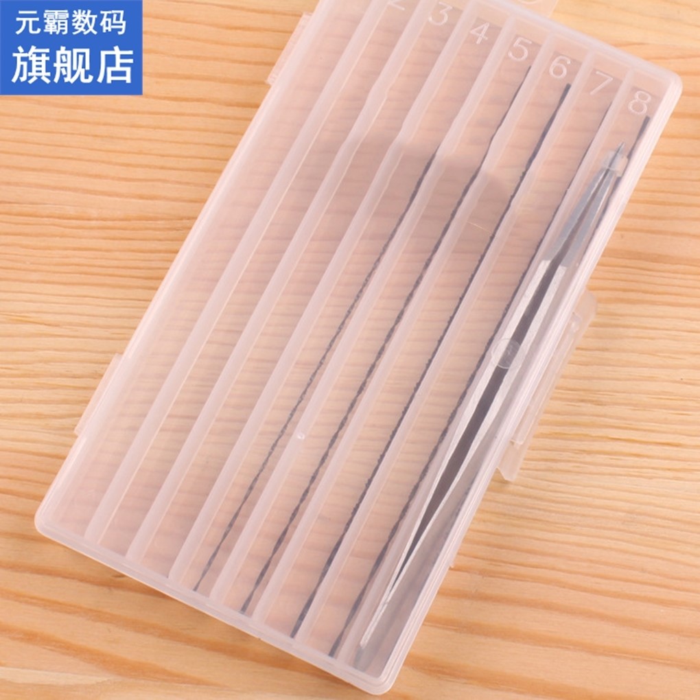 2 PCS 8 Grid 135mm Flat Long Plastic Parts Storage Box Compo