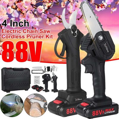 88VF 2 In 1 30MM Cordless Pruning Shears Pruner Branch Cutte