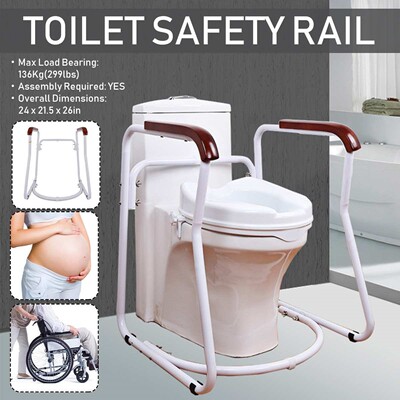 62x55x67cm Carbon Steel Tube Holder + Ash Wood Handrail Floo