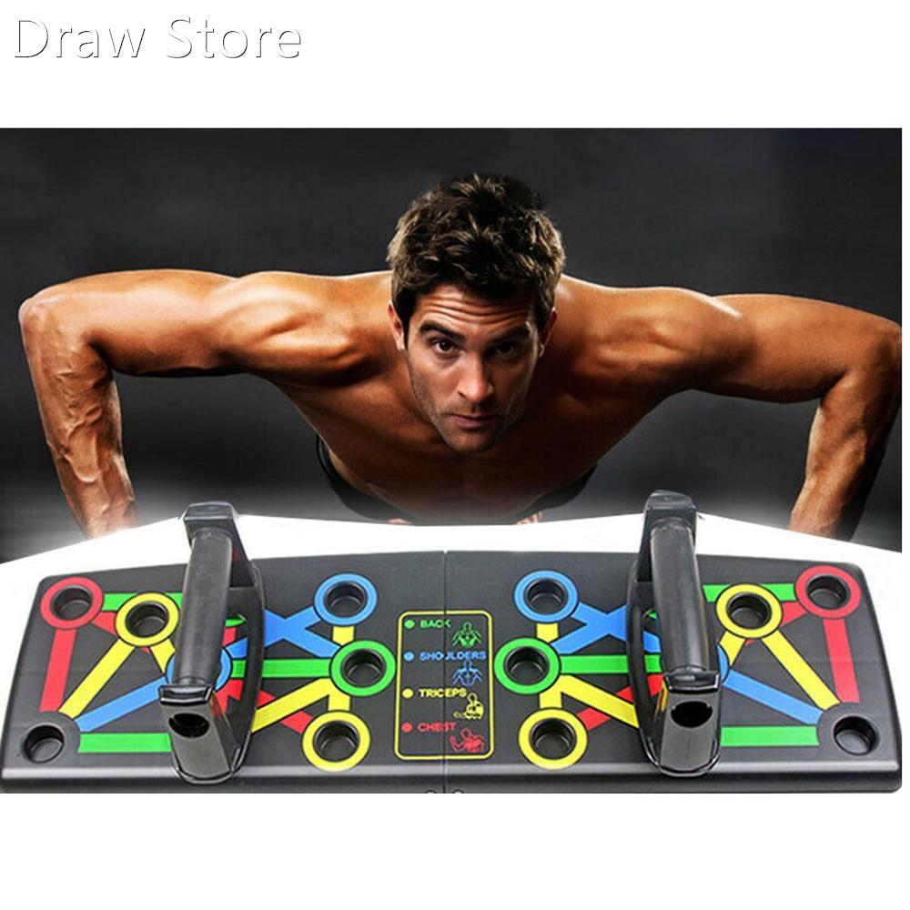 Folding Push Up Board Gym Home Fitness Exercise Equipment Bo图片
