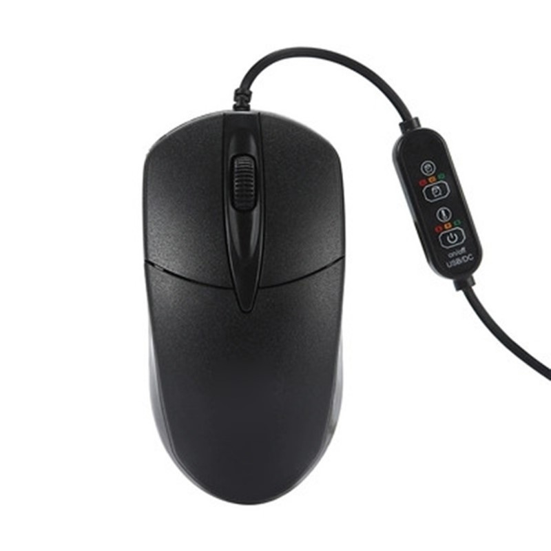 Winter 1600DPI Heating Mouse Wired USB Optical Mouse Compute