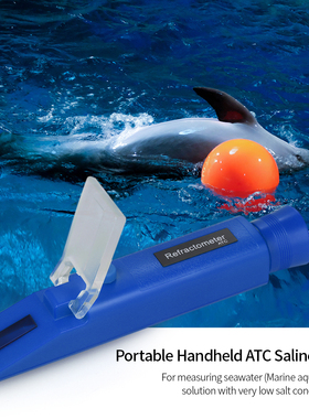 Portable Handheld ATC Salinometer Seawater Salinity Refracto