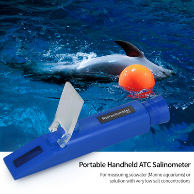 Portable Handheld ATC Salinometer Seawater Salinity Refracto