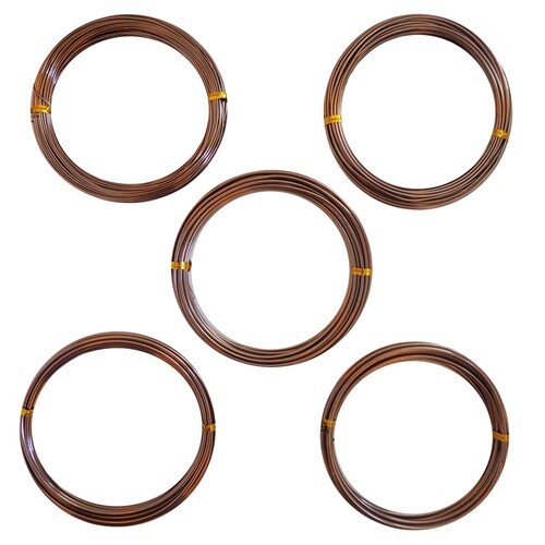 Anodized Aluminum Bonsai Training Wire 5-Size Starter Set-1.