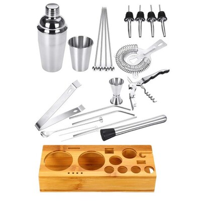 Barware Cocktail Shaker Bar Set Cocktail Making Kit with Woo