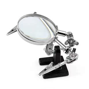 Helping Third Hand Tool Soldering Stand 5X Welding Magnifyin