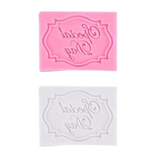 2022 New English Words Cake Silicone Mold Fondant Cake Borde