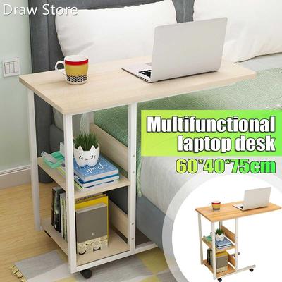 Multifunctional Movable Bedside Laptop Desk Computer Table S