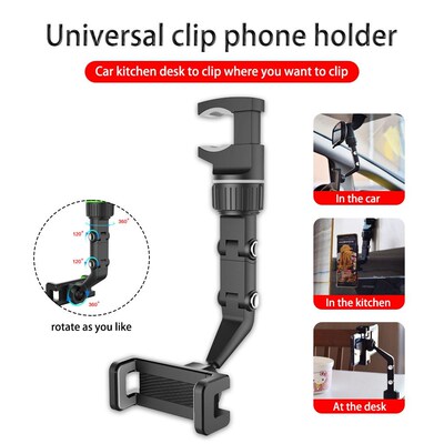 Mobile Phone Overhead Holder Desktop Mount Stand Non-Slip Co