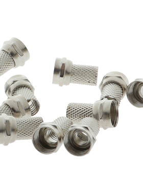 10Pcs/lot 75-5 F Connector Screw On Type 适用于 RG6 Satellit