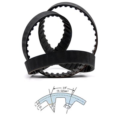 1Pcs 146L-177L Timing Belt Black Rubber Close Loop Synchrono