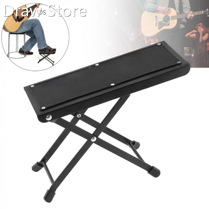Metal Folding Guitar Footstool Rest Anti-Slip Stand Height A