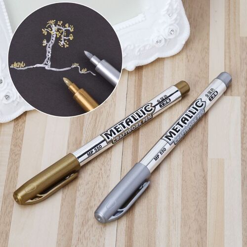 77UA DIY Metal Waterproof Permanent Paint Marker Pen Student