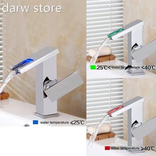 LED Fucet ater PoWwe1red Bathroom Basin Faaucet Chroe mPolis
