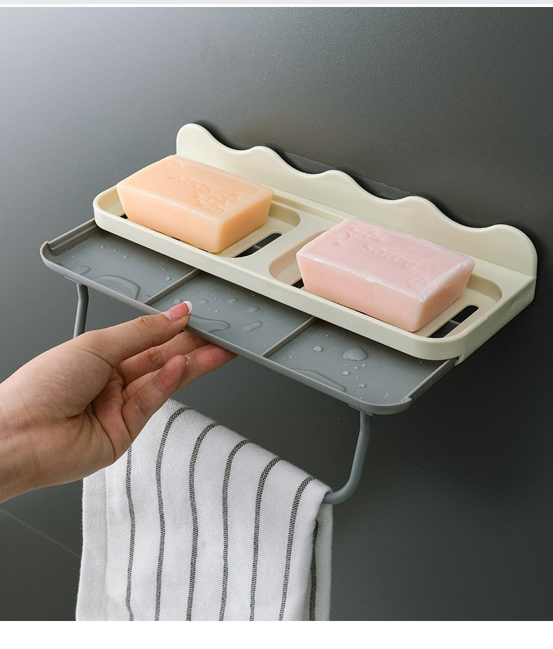 Sponge Holder ABS Storage Rack Drain Soap Box Tray Soapbox 1