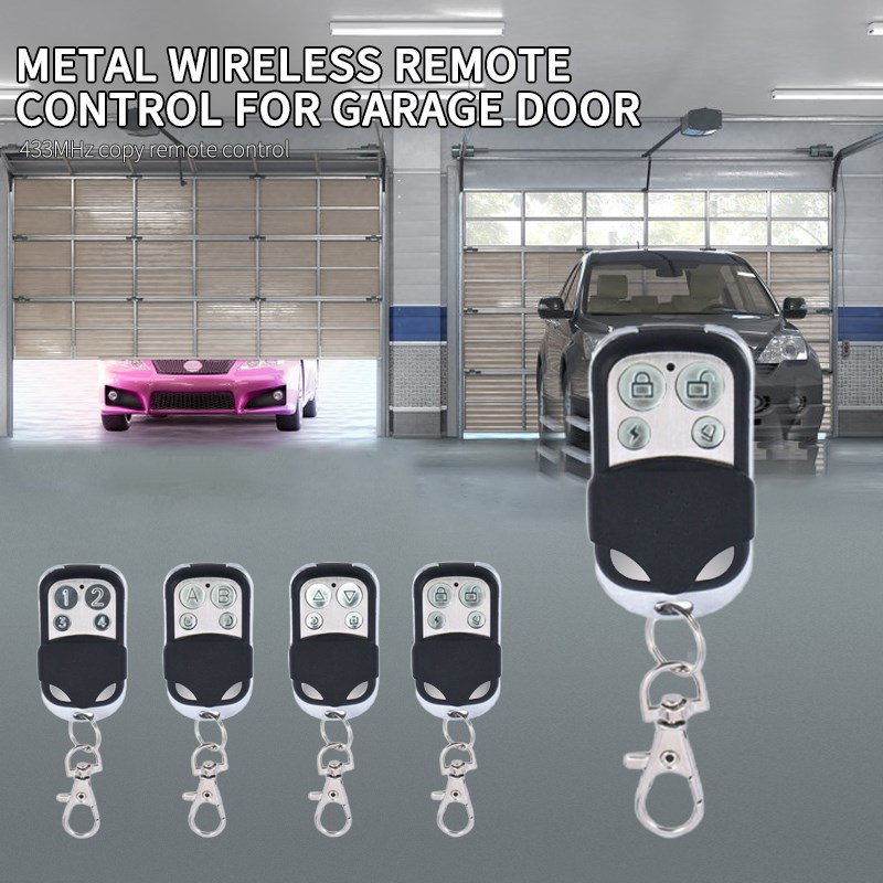 Universal 4 Buttons Gate Garage Door Opene 433MHZ Clone Fixe