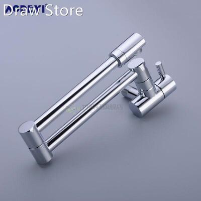 s Wall Mounted Kitchen Faucet Pot Filler Faucet Swivel Foldi