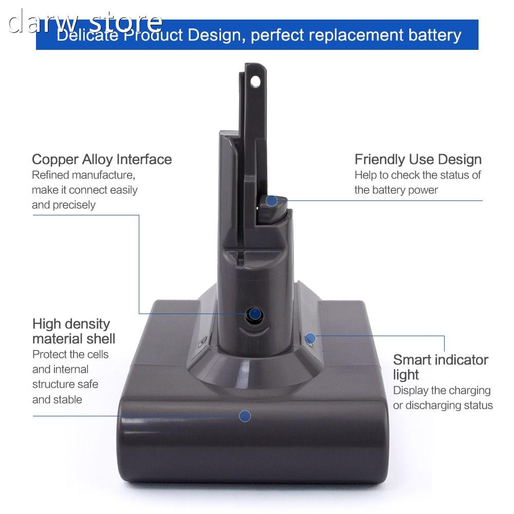 Sparkoe 2.6V 3000mAh L ion battiery for dyson V7l 1replac1em