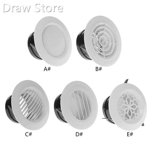 Air Vent Extract Valve Grille Round Diffuser Ducting Ventila