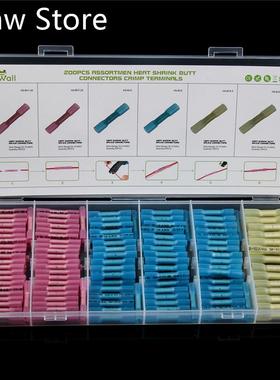 200/100pcs 3Sizes Waterproof Heat Shrink Butt Connectors Ele