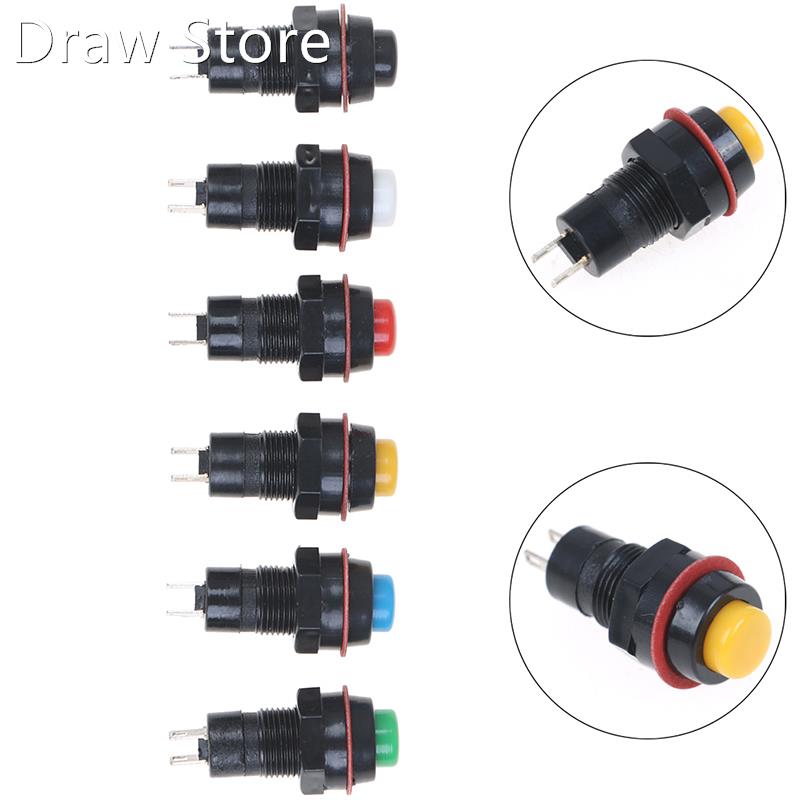 6pcs Self-reset Push Button Switch 10mm Self Return Momenta图片