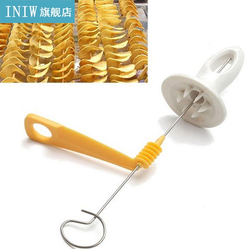 Kitchen Tornado Potato Spiral Cutter Potato Slicer Stainless