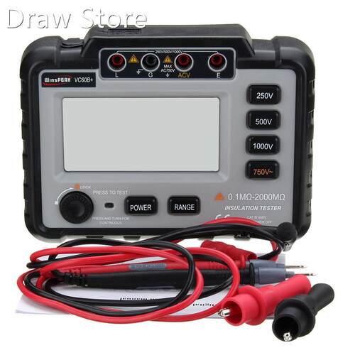 Winspeak Vc60B+1000V Megger Insulation Tester Megohmmeter Oh