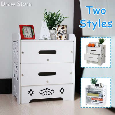 Bedroom Bedside Cabinet Simple Modern with Drawers Assembled