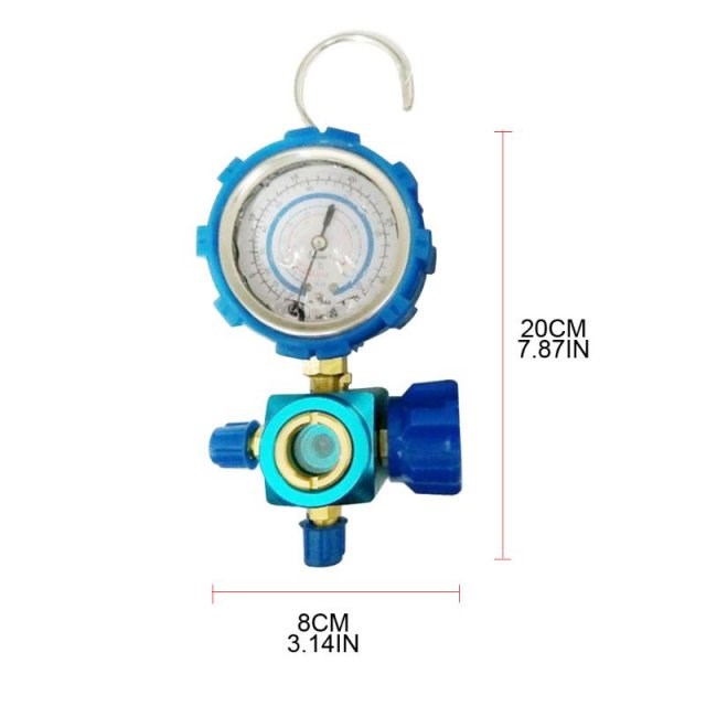 Refrigerant Manifold Gauge Manometer Valve Presure Gauge For